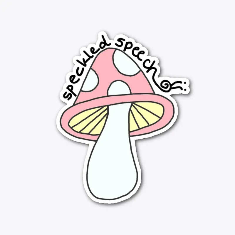 Speckled Speech Official Mushroom Logo